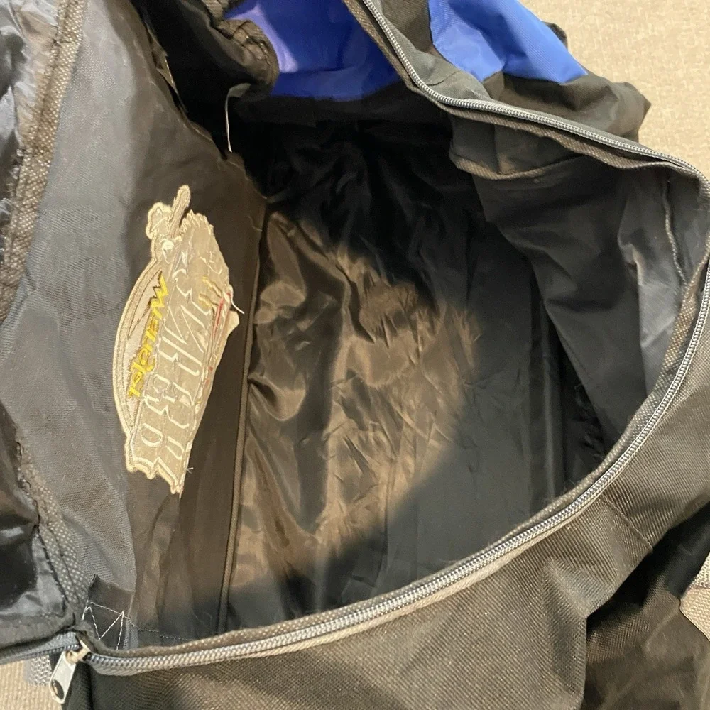 Wrangler NFR Las Vegas PRCA Blue Western Rodeo Rolling Duffle Bag Luggage